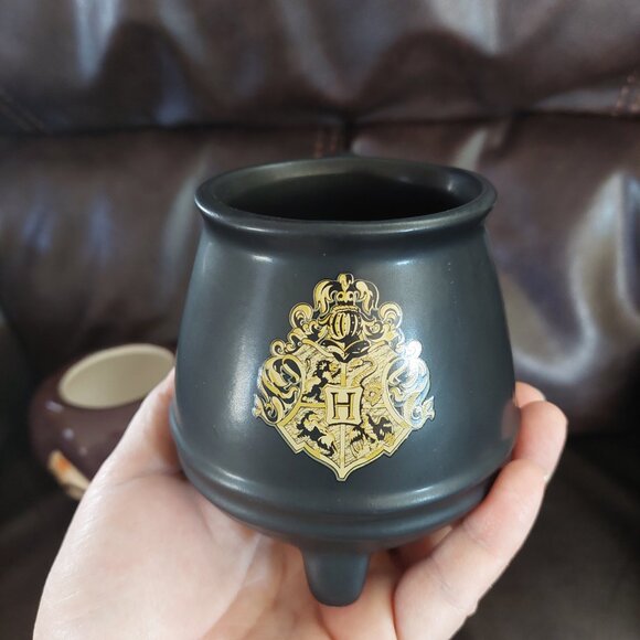 2 Harry Potter Ceramic 3D Face Figural Coffee Mug & Hufflepuff Cauldron EUC - Picture 8 of 12